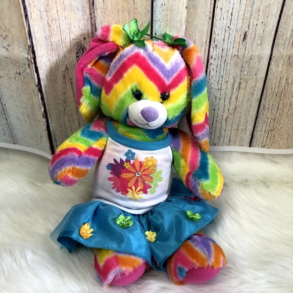Build-A-Bear Other - Build a Bear Multi Color Rabbit with Outfit